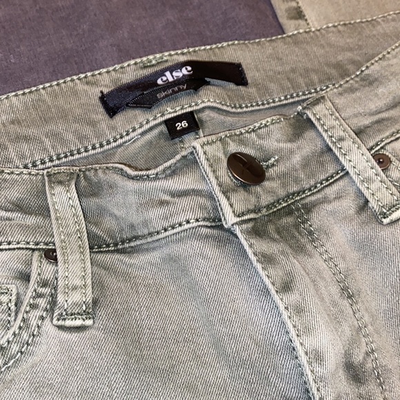Else | skinny jeans | light olive | size 26 - Picture 6 of 6